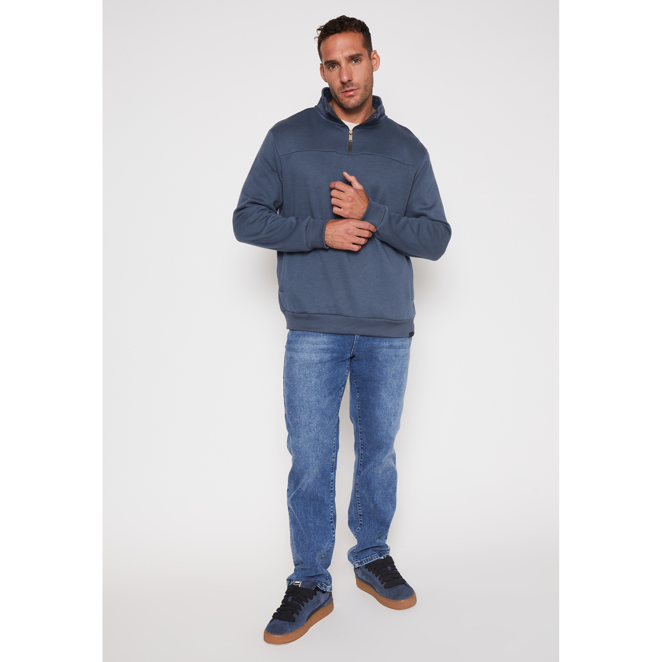 Polerón Basic Hombre Celeste Familyshop 4