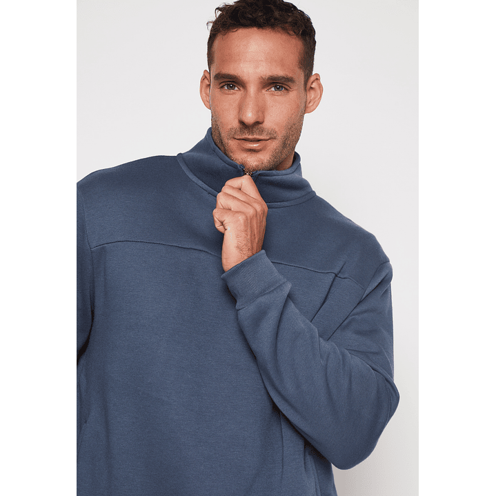 Polerón Basic Hombre Celeste Familyshop 3