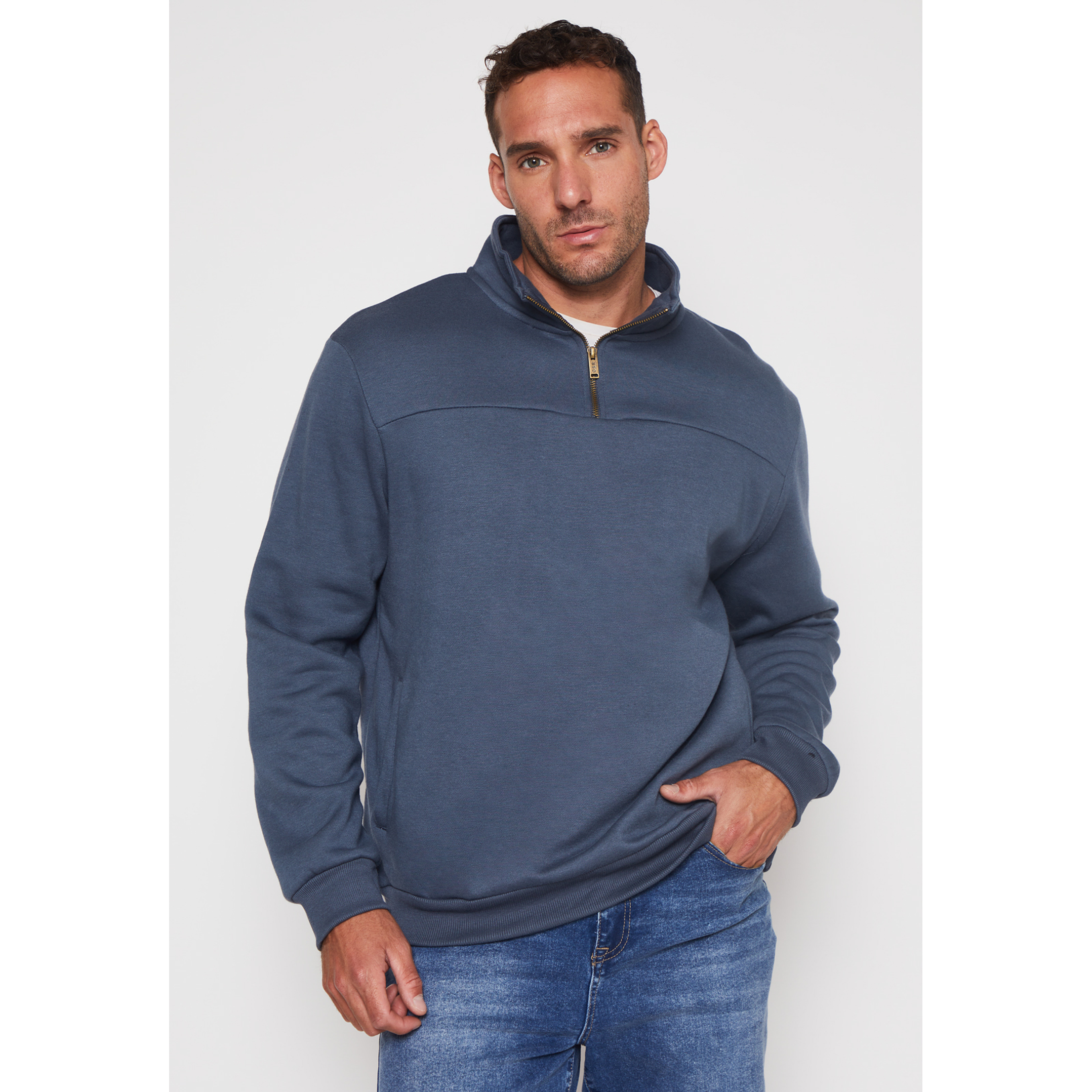 Polerón Basic Hombre Celeste Familyshop 1