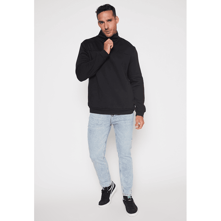 Polerón Basic Sald Hombre Negro Familyshop 4