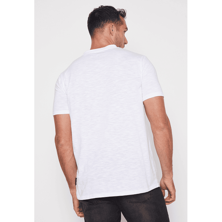 Polera Basic Solid Hombre Blanco Familyshop 2