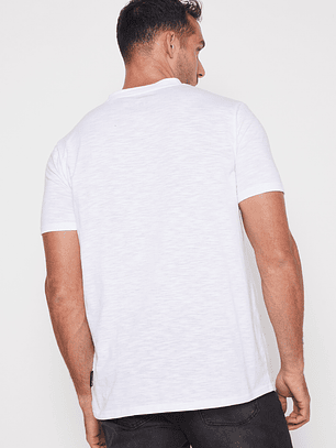 Polera Basic Solid Hombre Blanco Familyshop