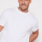 Polera Basic Solid Hombre Blanco Familyshop - Miniatura 3