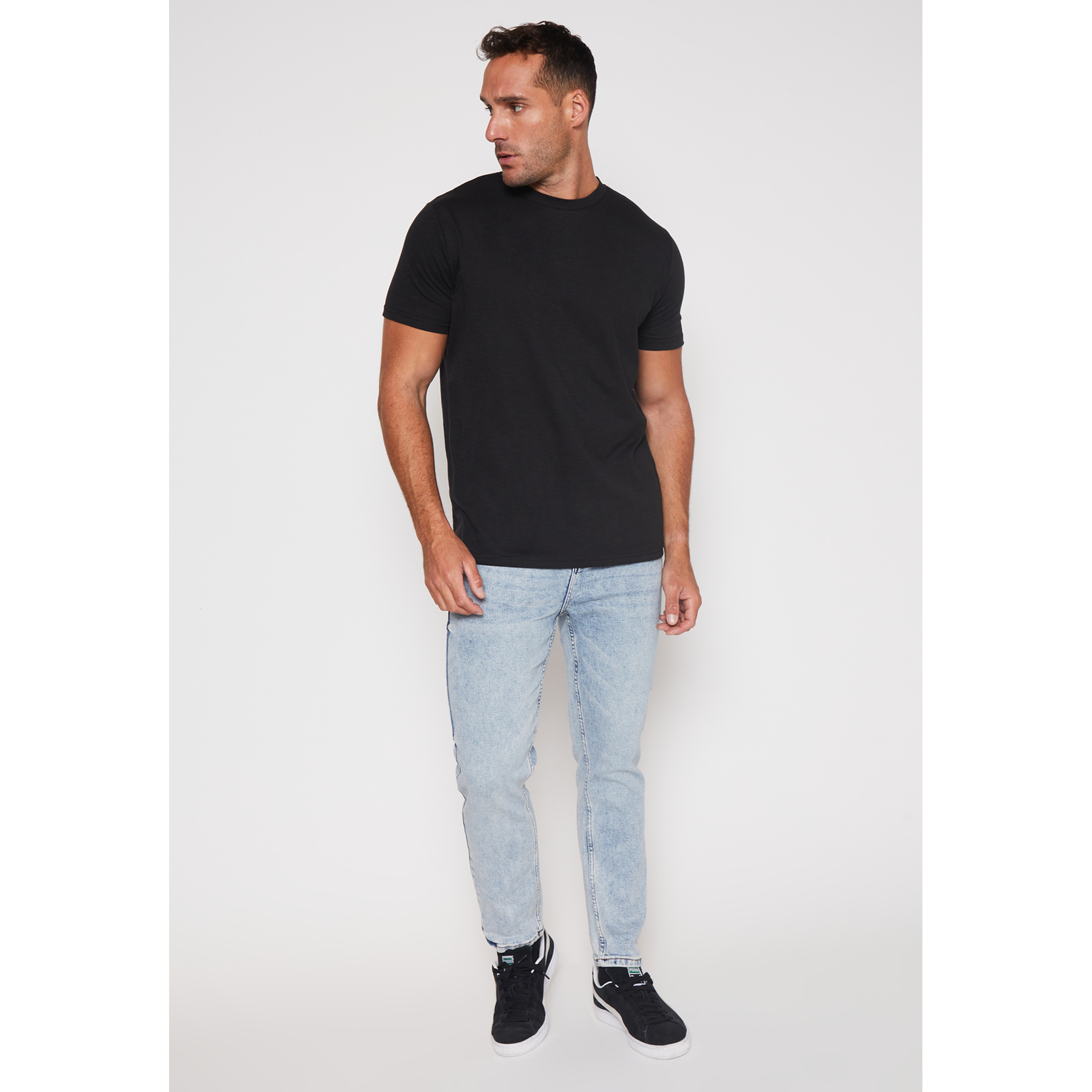 Polera Basic Hombre Negro Familyshop 4
