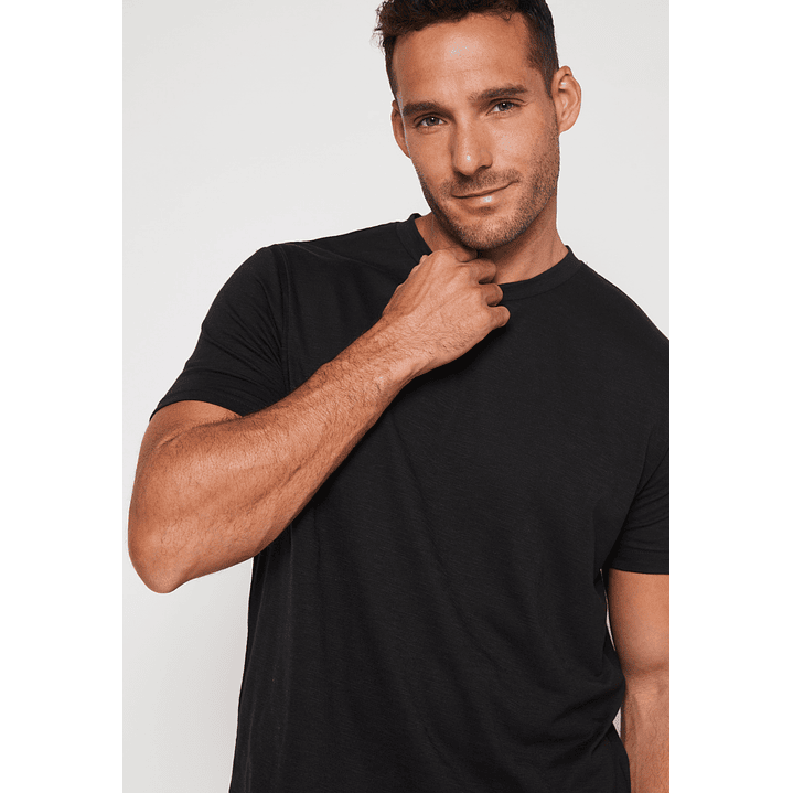 Polera Basic Hombre Negro Familyshop 3