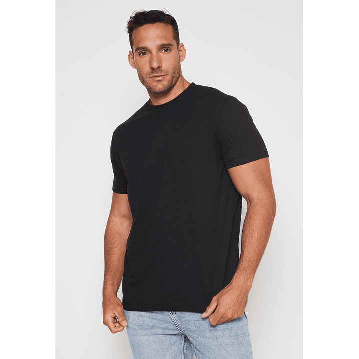 Polera Basic Hombre Negro Familyshop 1