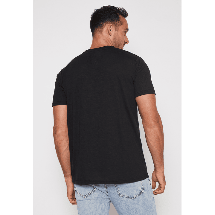 Polera Basic Hombre Negro Familyshop 2