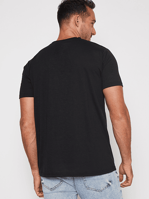Polera Basic Hombre Negro Familyshop