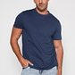 Polera Basic Solid Hombre Azul Familyshop - Miniatura 1