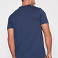 Polera Basic Solid Hombre Azul Familyshop - Miniatura 2