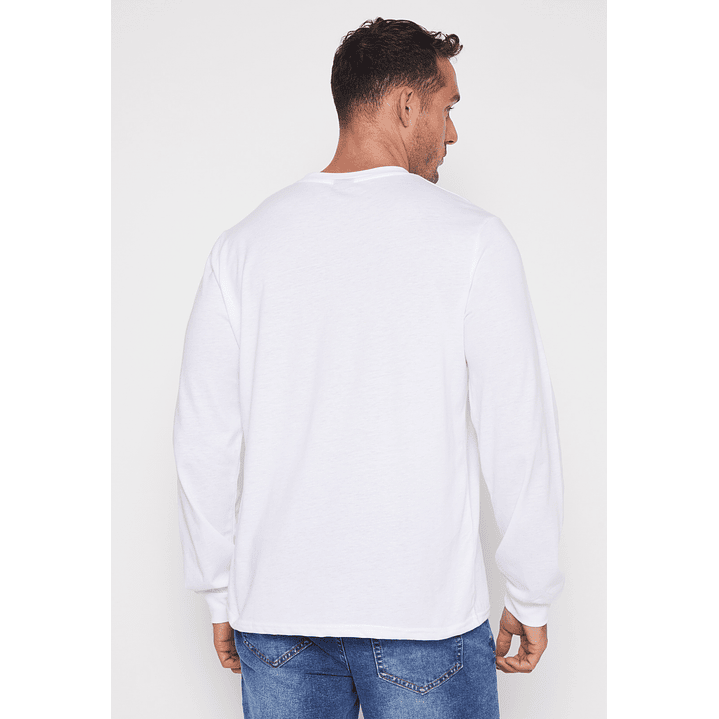 Polera Boston Hombre Blanco Familyshop 2