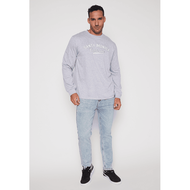 Polera Santa Monica Hombre Gris Familyshop 4