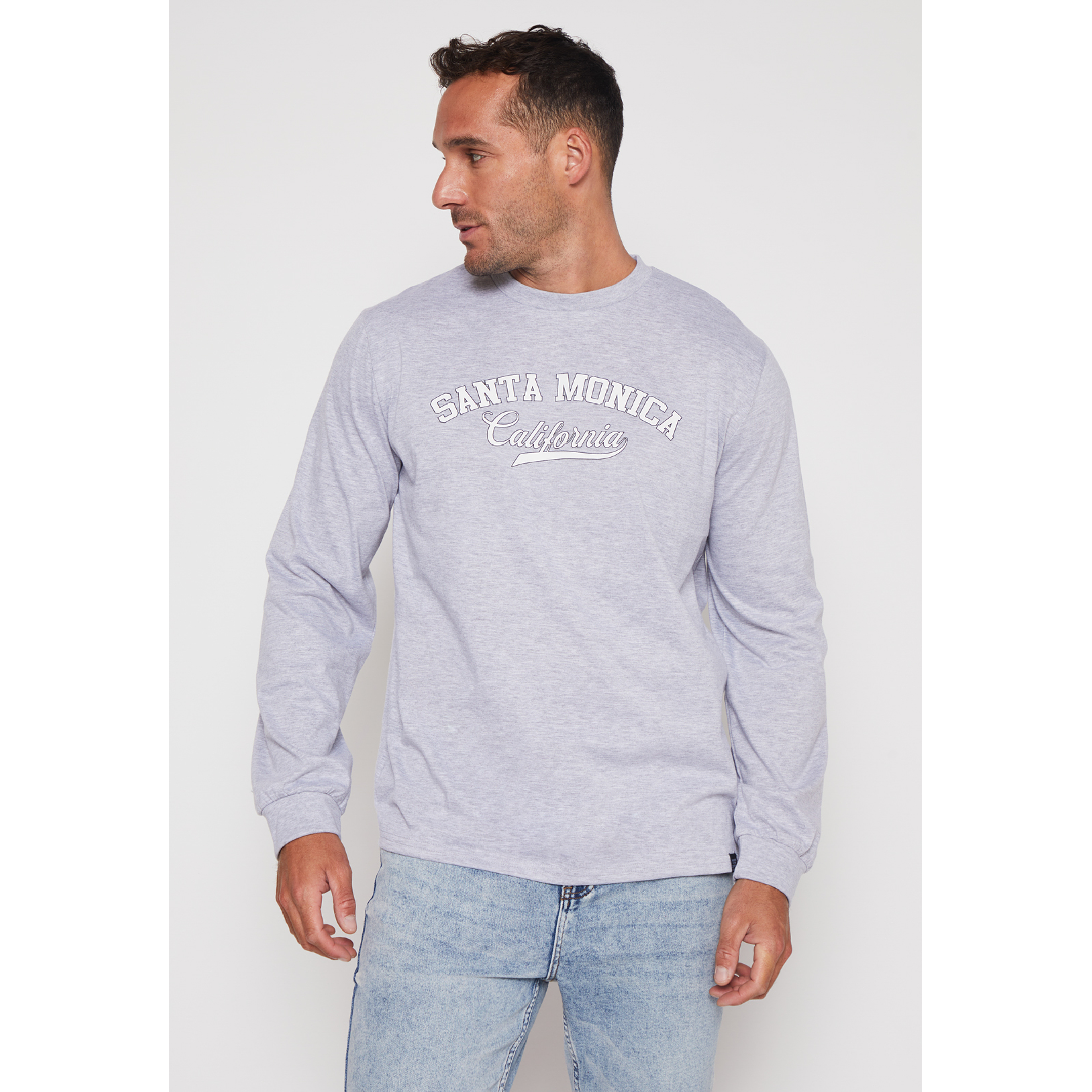 Polera Santa Monica Hombre Gris Familyshop 1