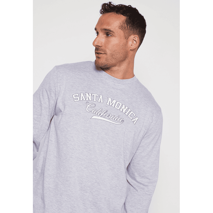 Polera Santa Monica Hombre Gris Familyshop 3