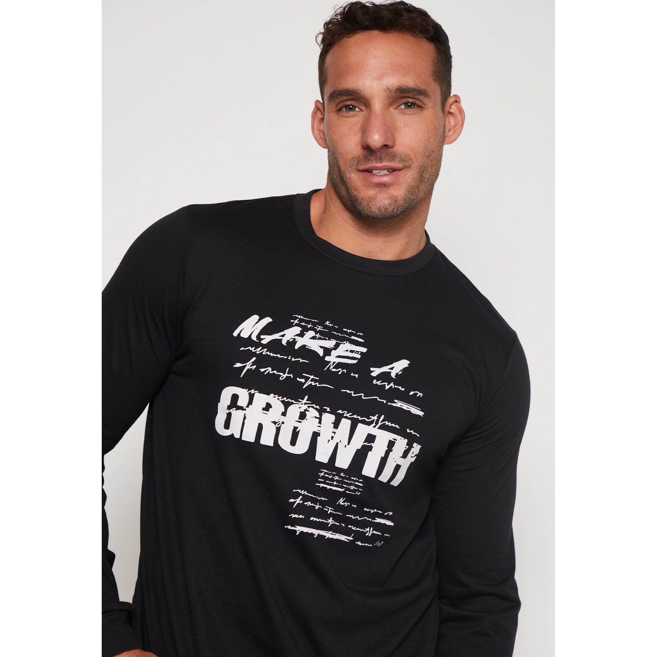 Polera Growth Hombre Negro Familyshop 3