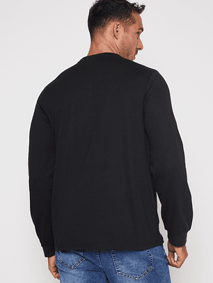Polera Growth Hombre Negro Familyshop