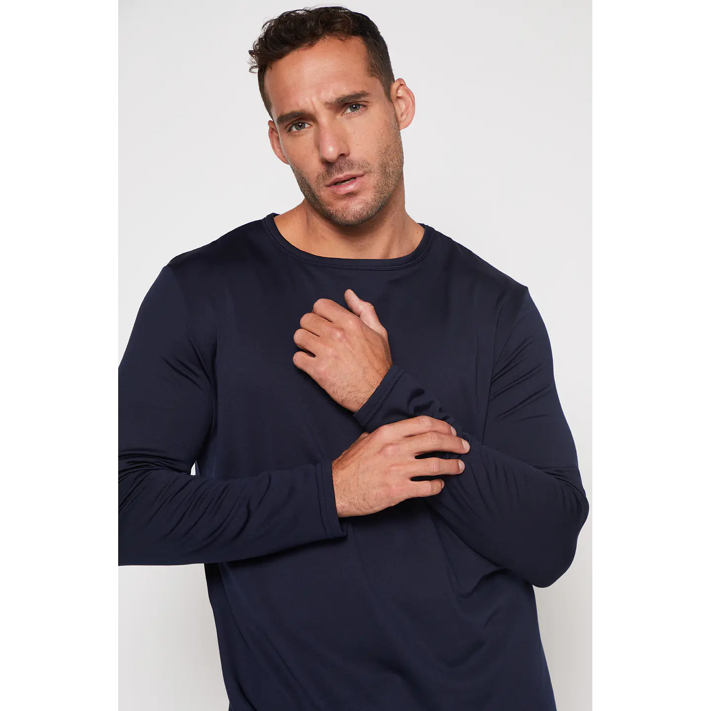 Camiseta Micropolar Hombre Azul Familyshop 3