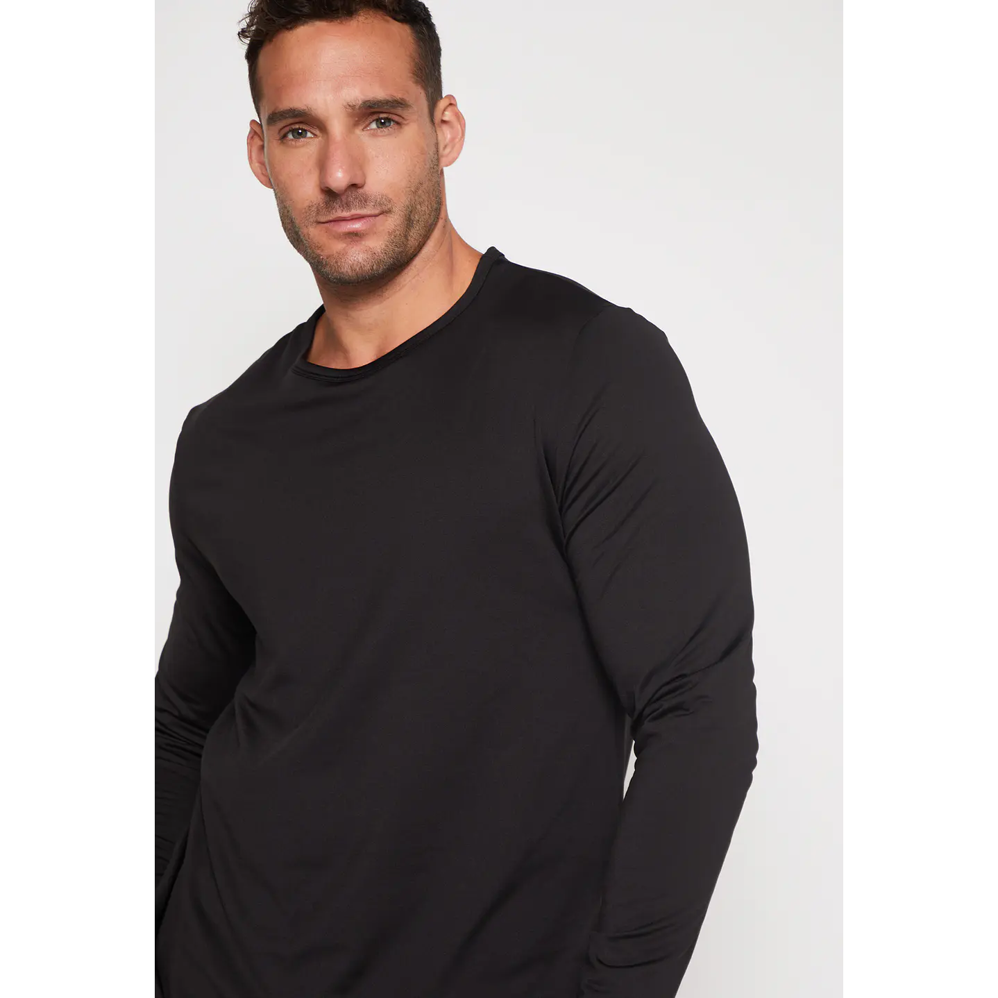 Camiseta Micropolar Hombre Negro Familyshop 3