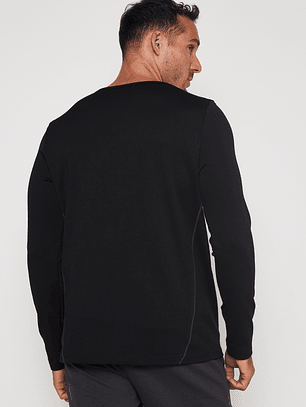 Camiseta Slim Hombre Negro Familyshop