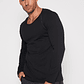 Camiseta Slim Hombre Negro Familyshop - Miniatura 1