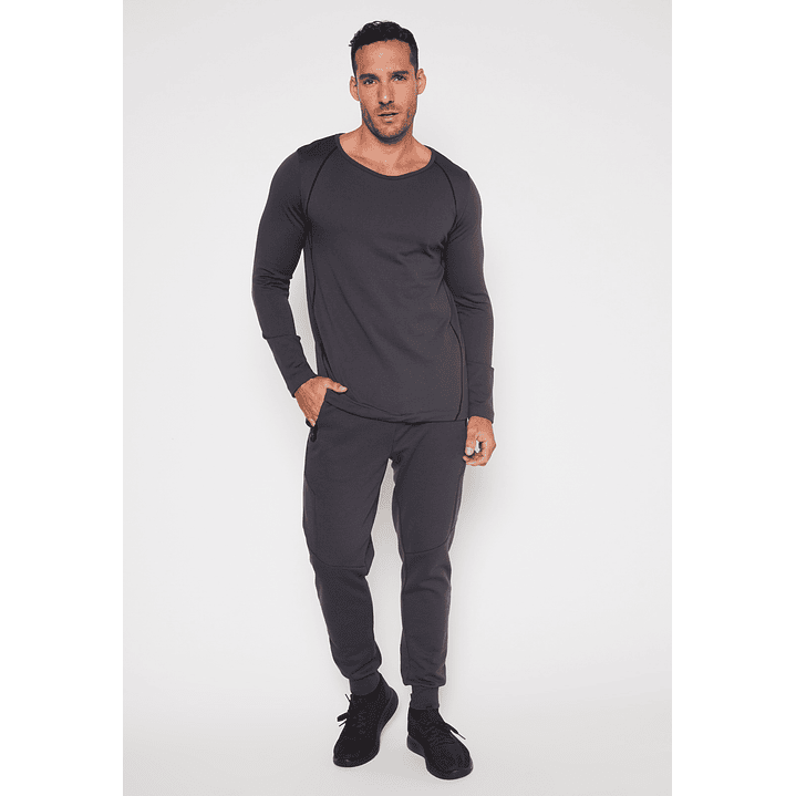 Camiseta Slim Hombre Gris Familyshop 4