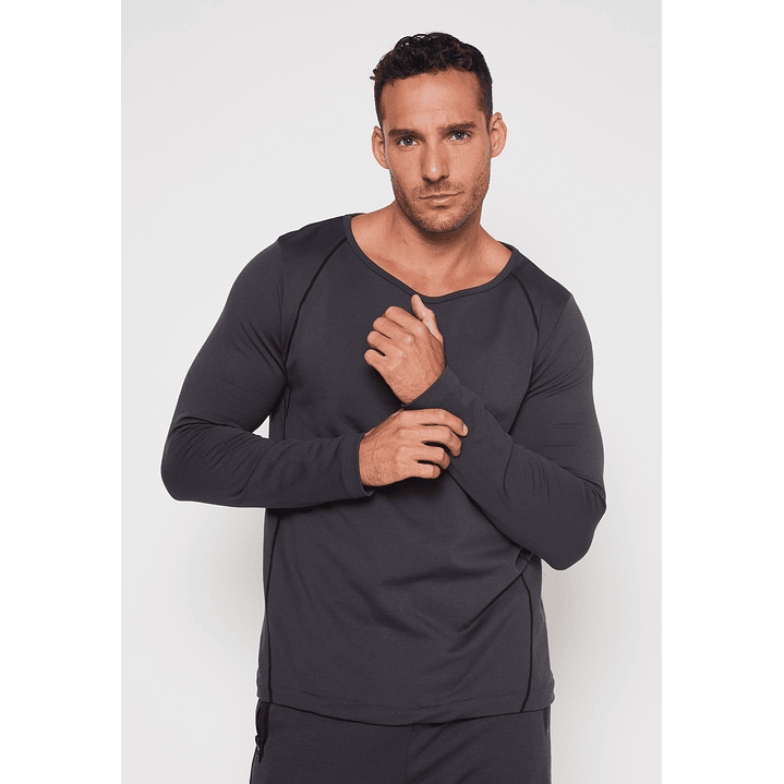 Camiseta Slim Hombre Gris Familyshop 1
