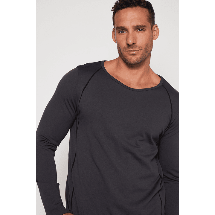 Camiseta Slim Hombre Gris Familyshop 3