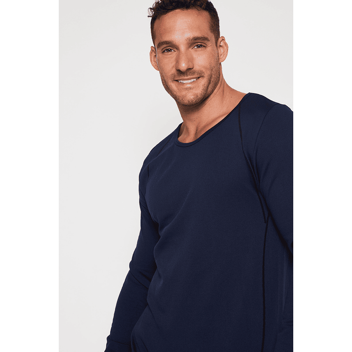 Camiseta Slim Hombre Azul Familyshop 3