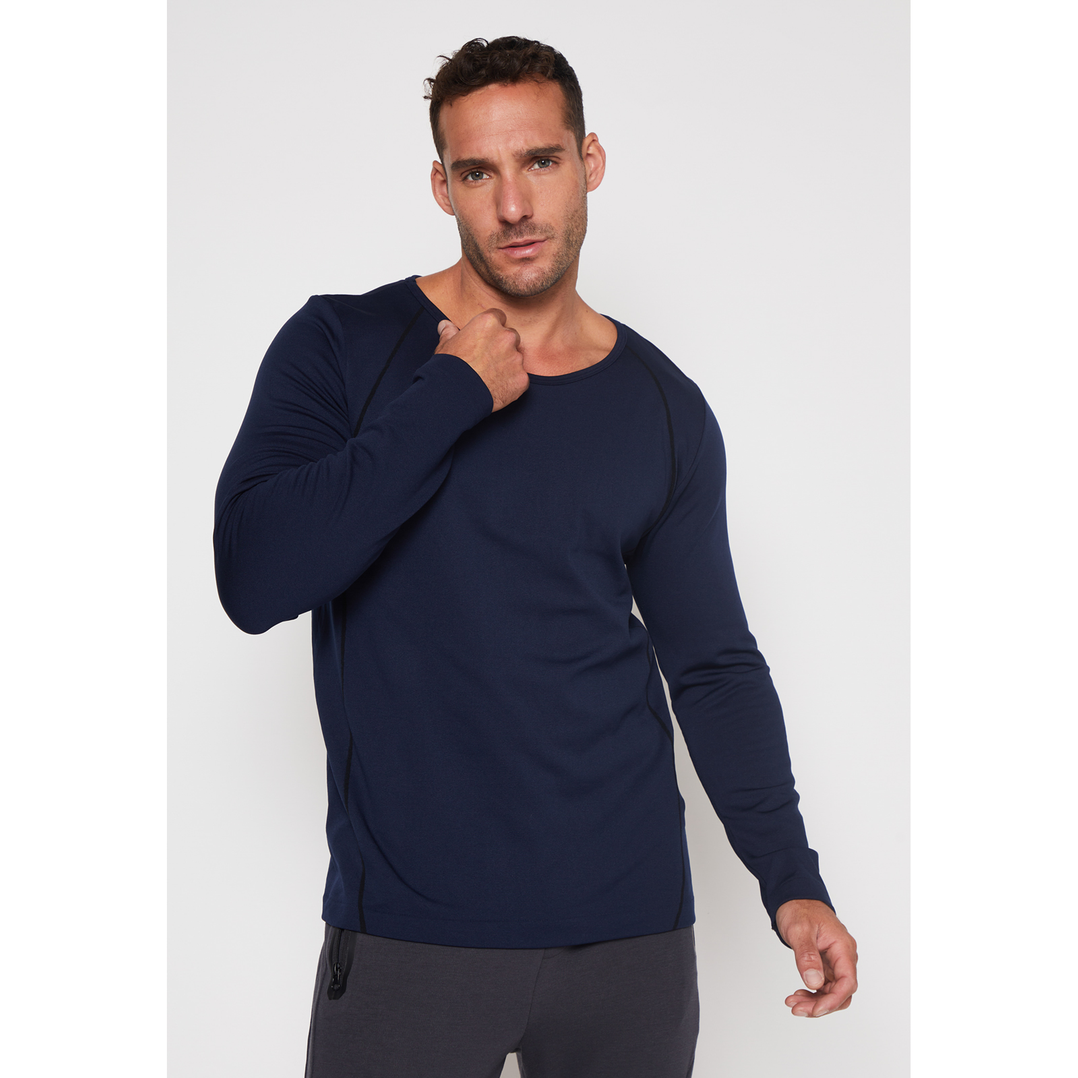 Camiseta Slim Hombre Azul Familyshop 1