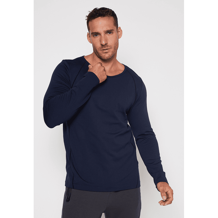 Camiseta Slim Hombre Azul Familyshop 1