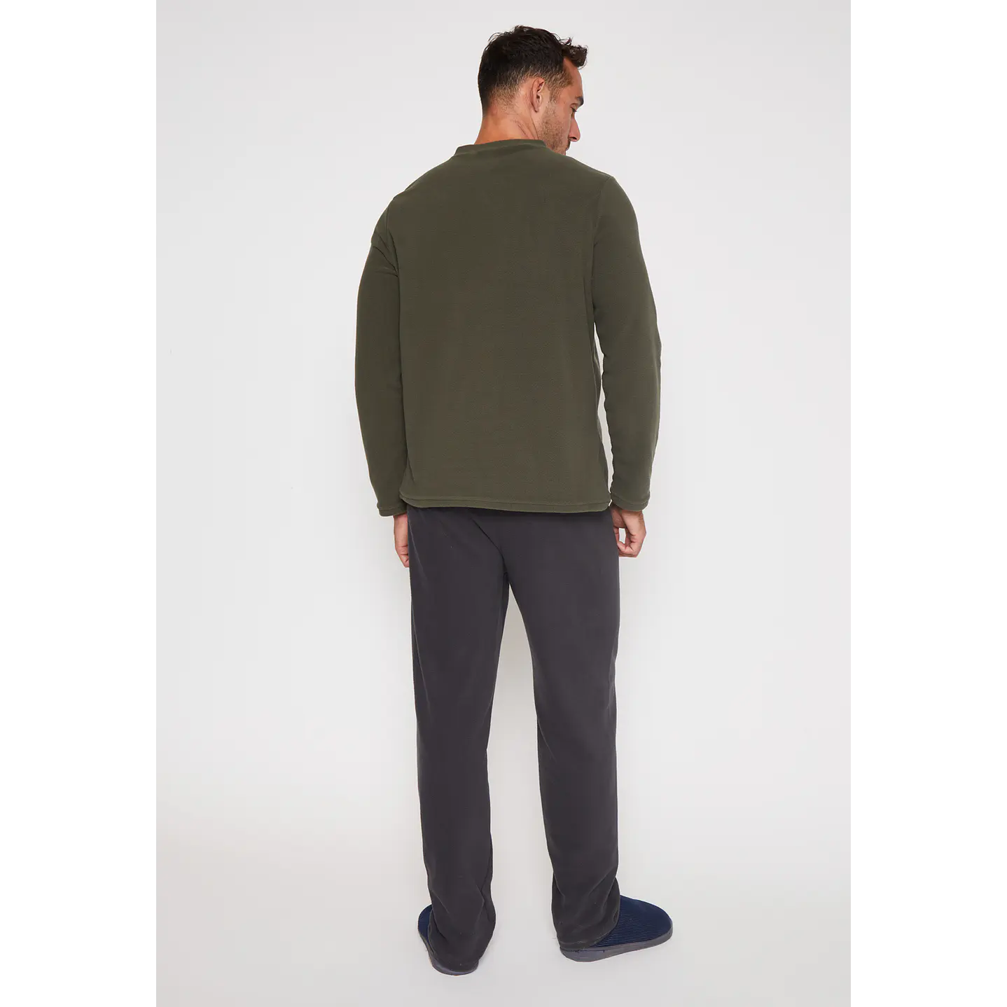 Pijama Polar Liso Hombre Verde Familyshop 2