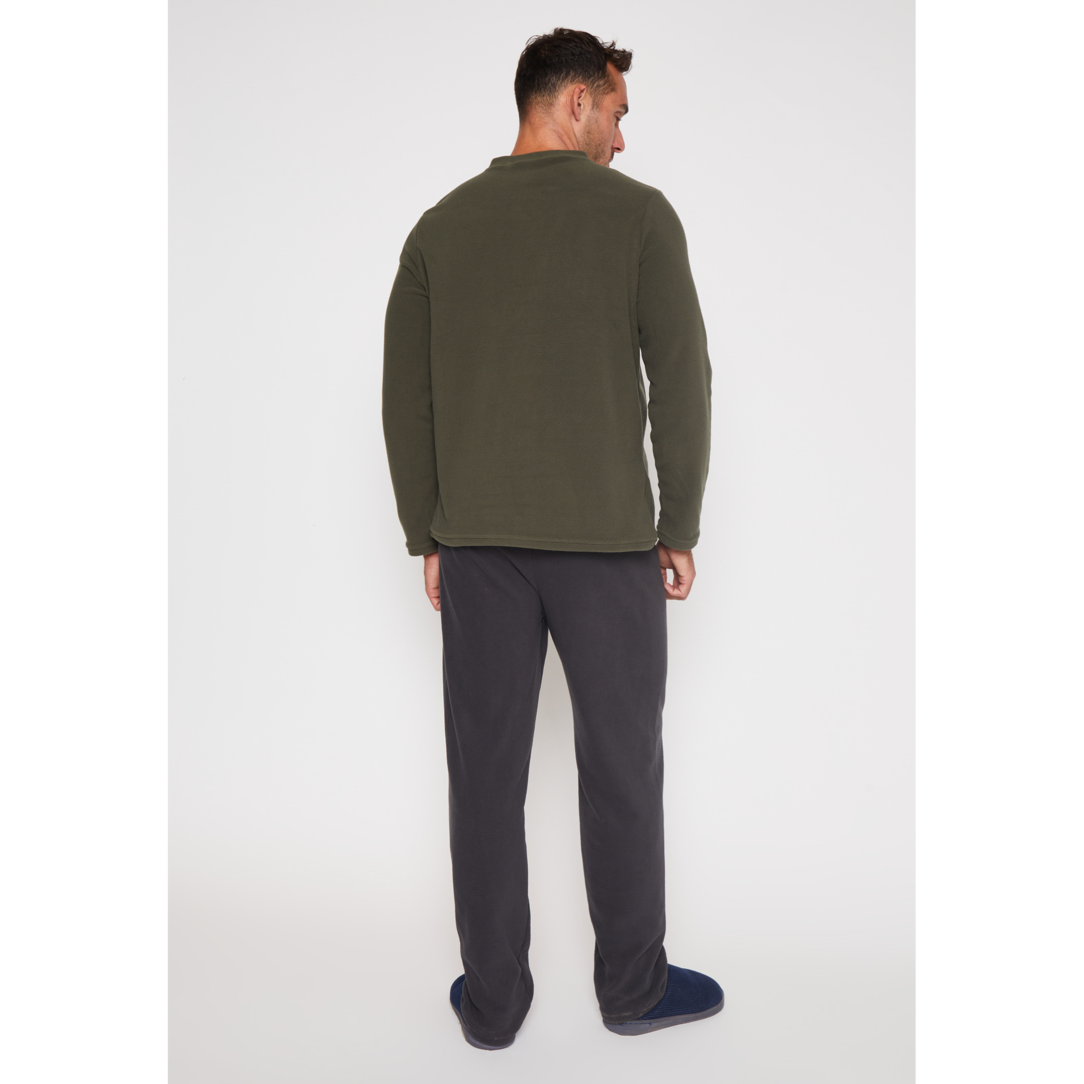 Pijama Polar Liso Hombre Verde Familyshop 2