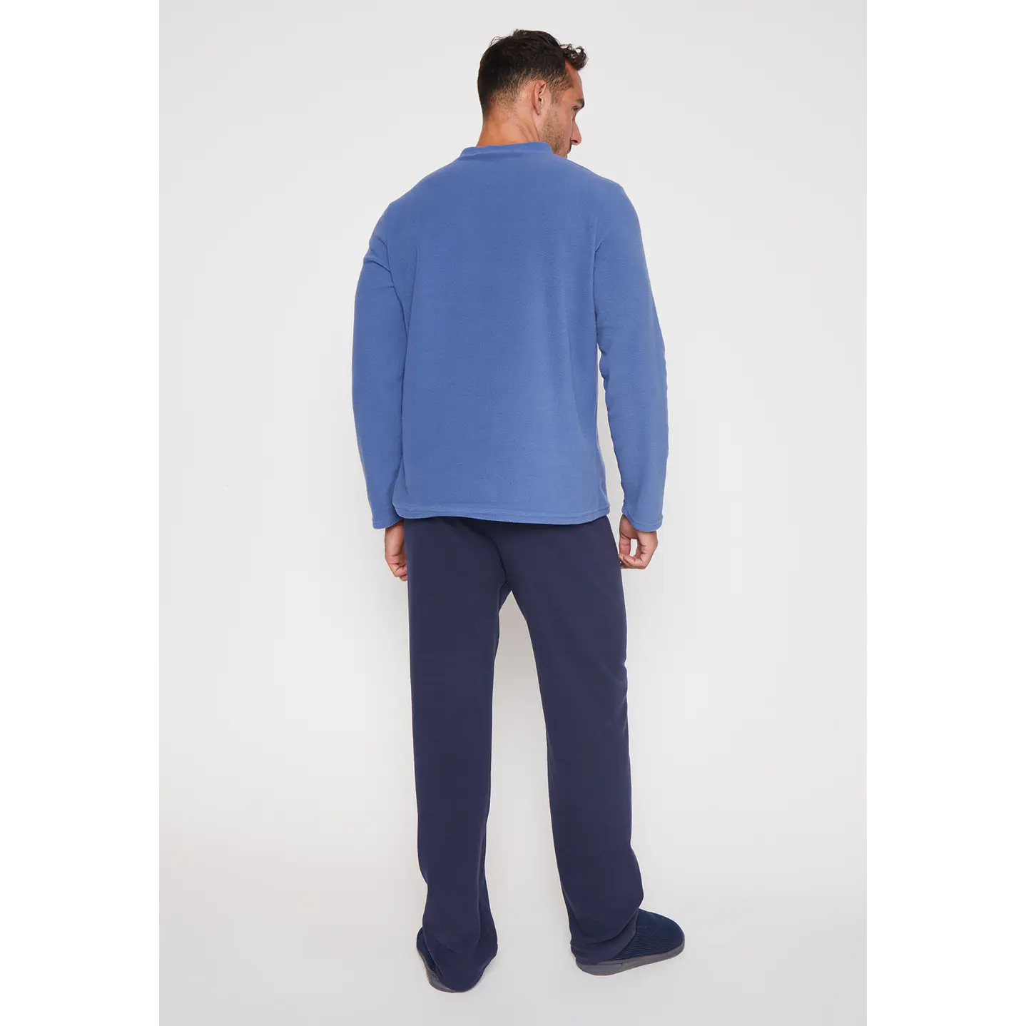 Pijama Polar Liso Hombre Azul Familyshop 2