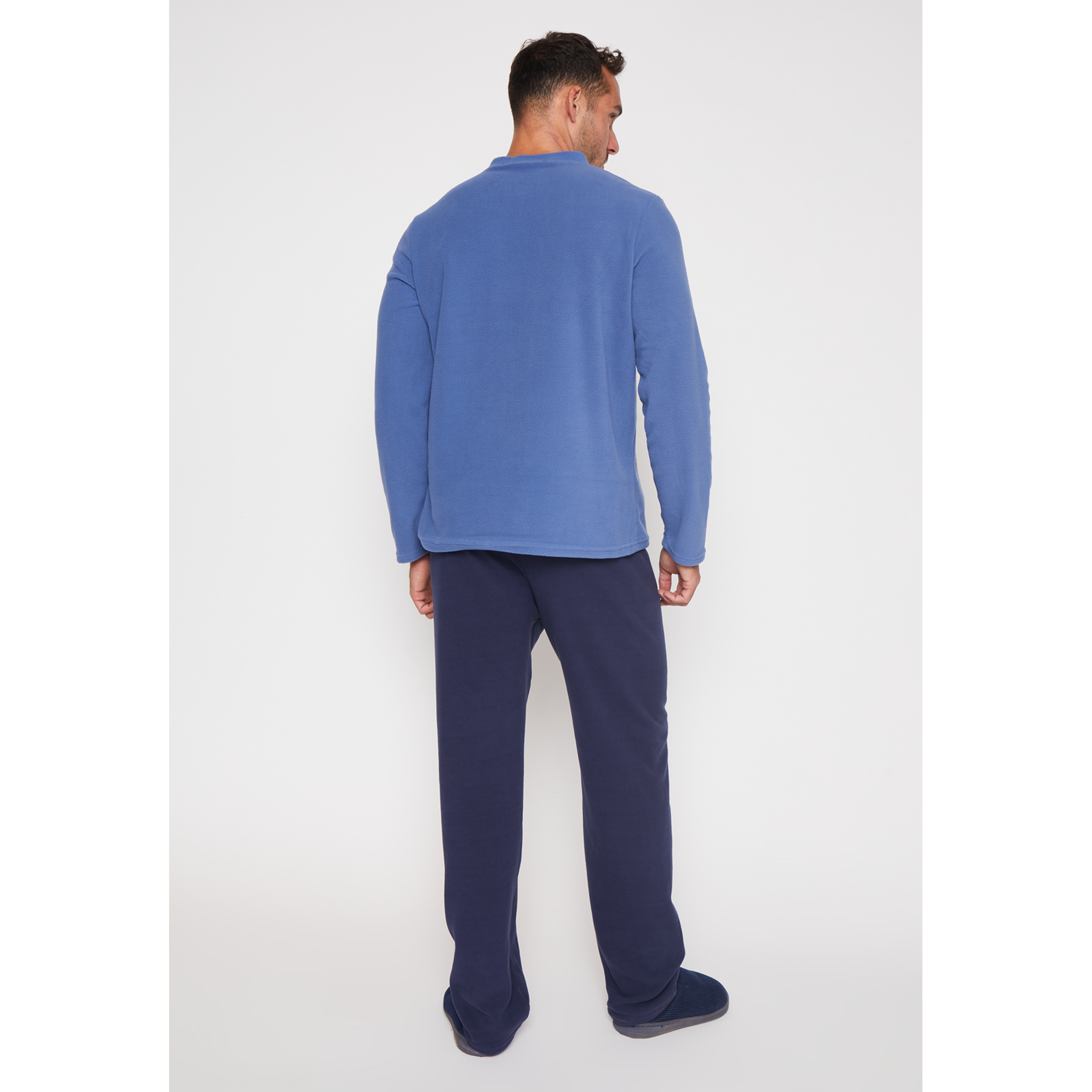 Pijama Polar Liso Hombre Azul Familyshop 2