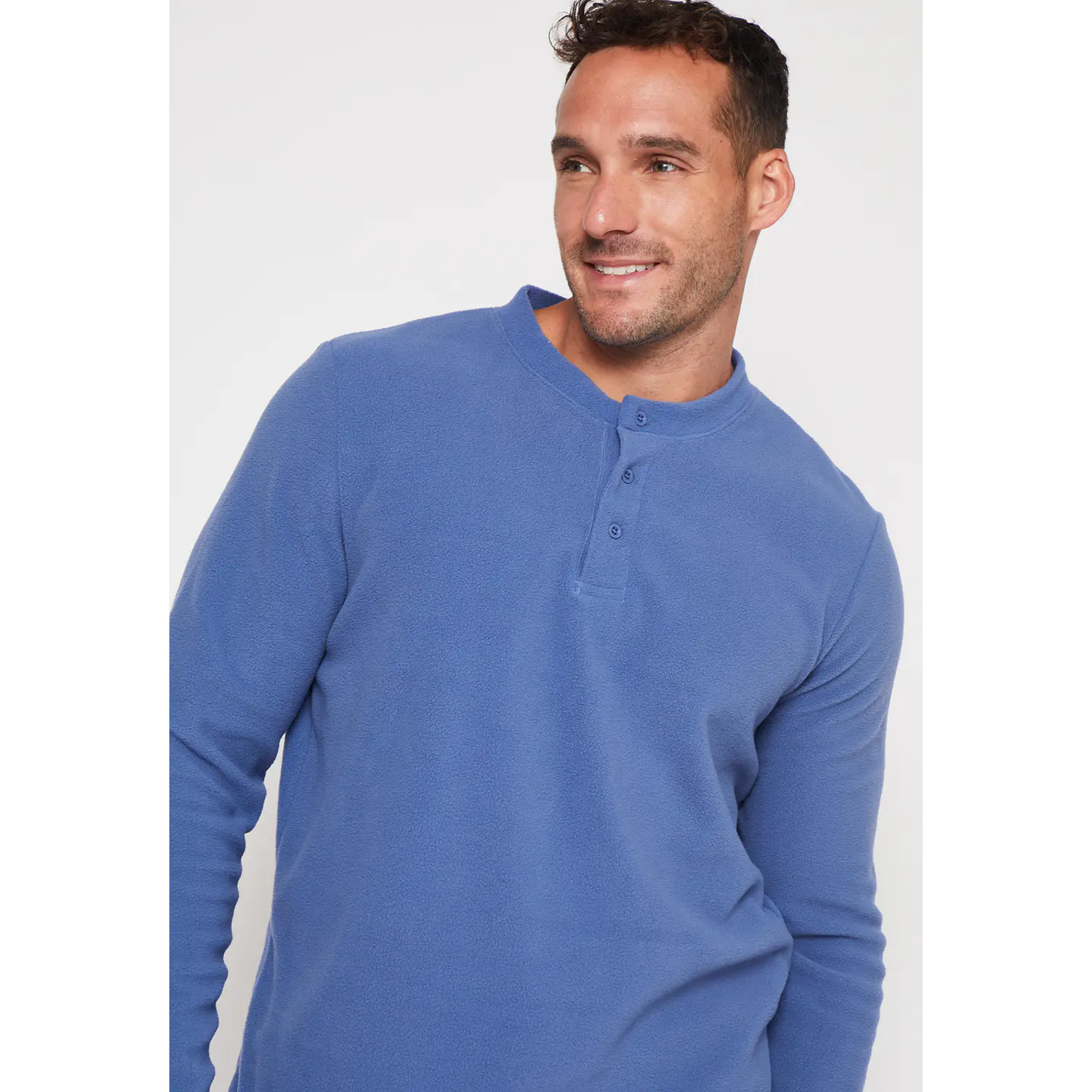 Pijama Polar Liso Hombre Azul Familyshop 4