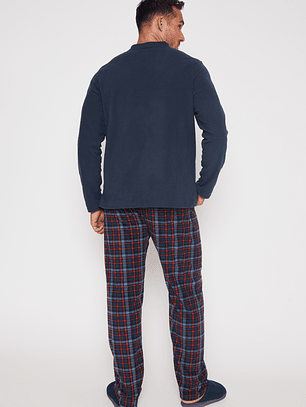 Pijama Polar Hombre Azul Familyshop