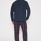 Pijama Polar Hombre Azul Familyshop - Miniatura 2