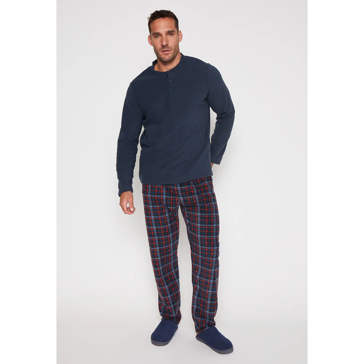 Pijama Polar Hombre Azul Familyshop 1