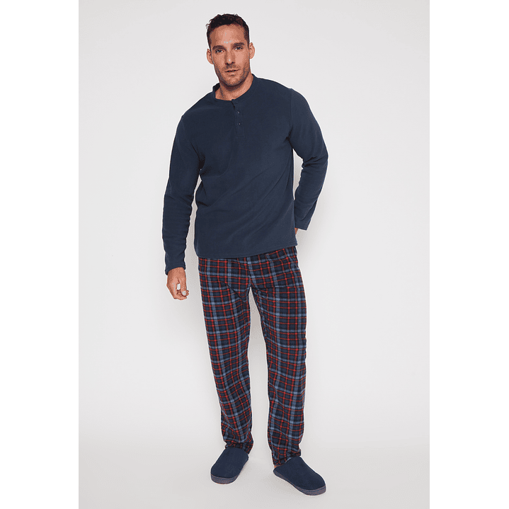 Pijama Polar Hombre Azul Familyshop 1