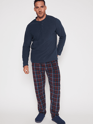 Pijama Polar Hombre Azul Familyshop
