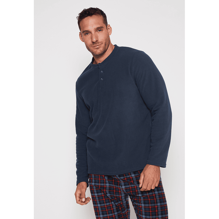 Pijama Polar Hombre Azul Familyshop 3