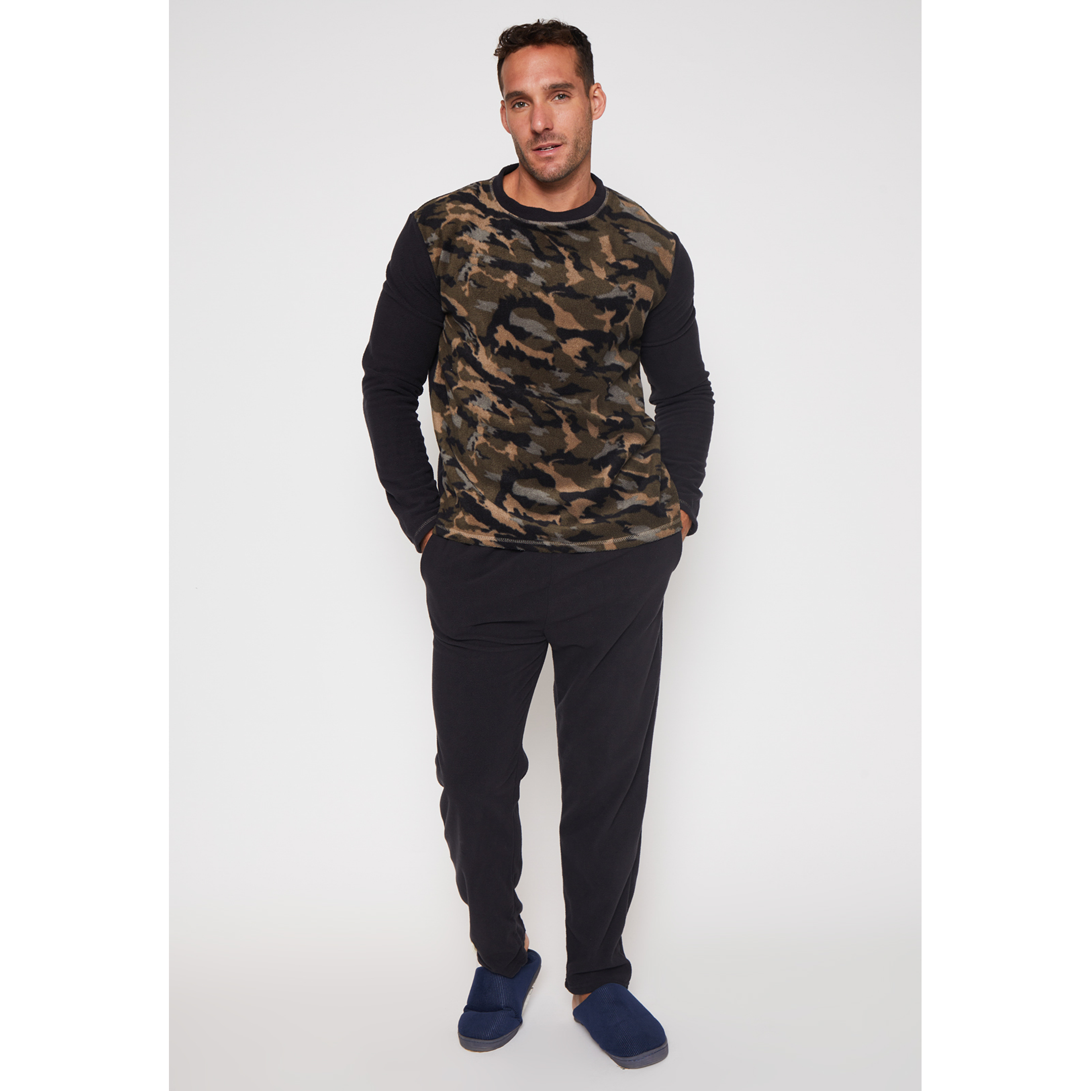 Pijama Polar Hombre Verde Familyshop 1