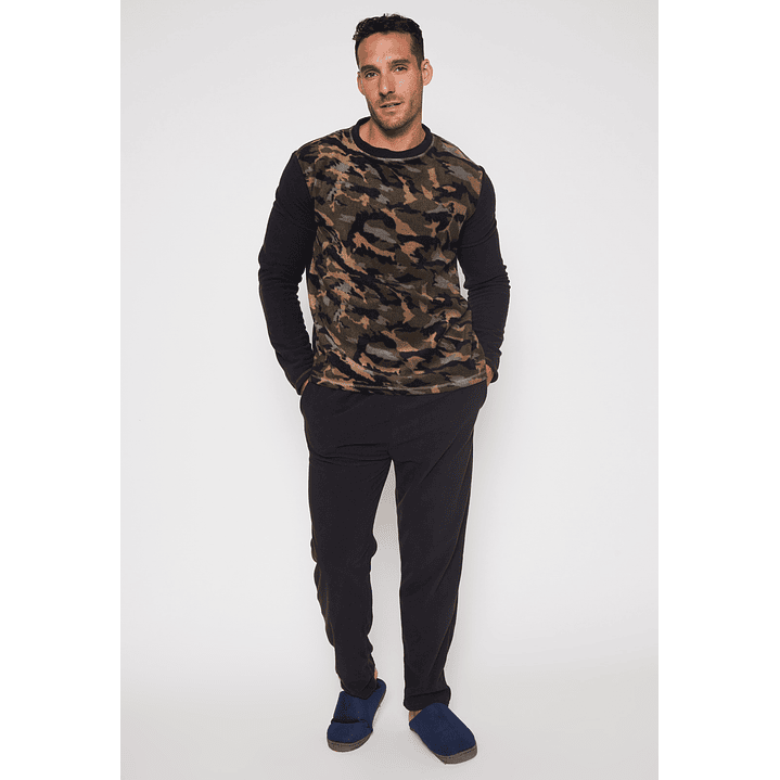 Pijama Polar Hombre Verde Familyshop 1