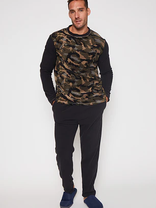 Pijama Polar Hombre Verde Familyshop