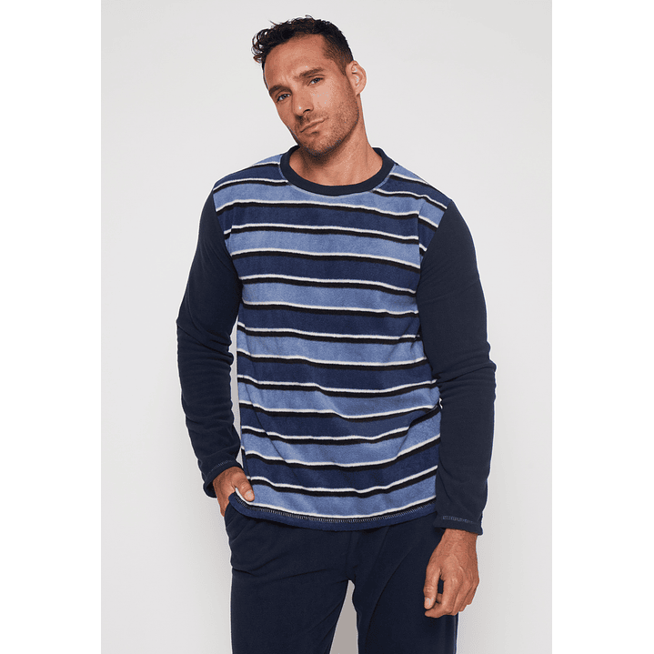 Pijama Polar Pant Hombre Azul Familyshop 3