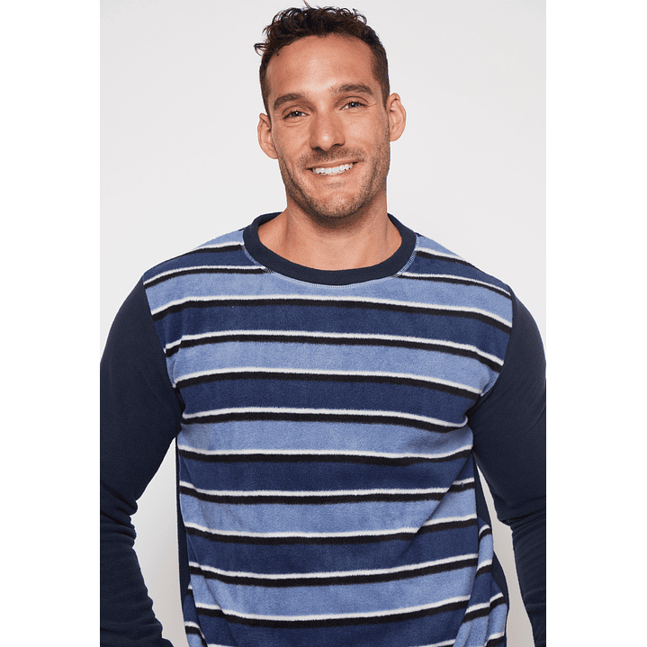 Pijama Polar Pant Hombre Azul Familyshop 4