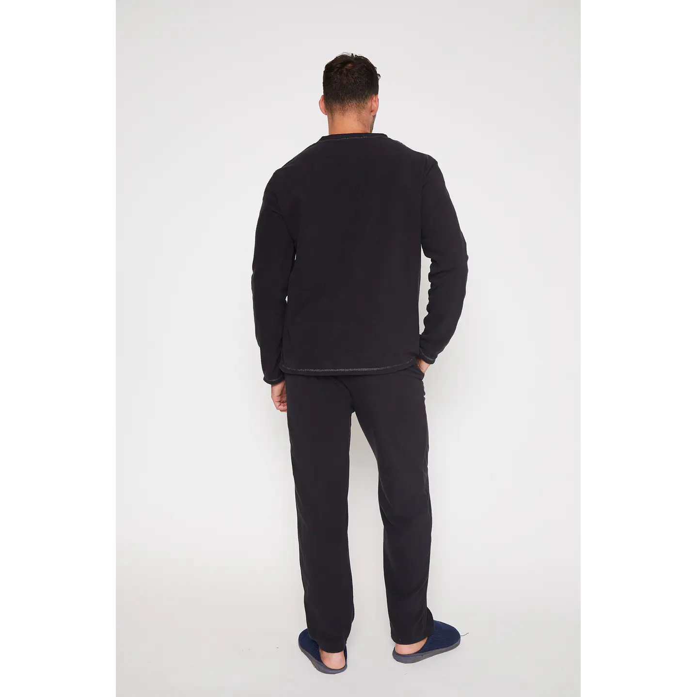 Pijama Polar Hombre Gris Familyshop 2
