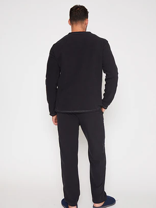 Pijama Polar Hombre Gris Familyshop