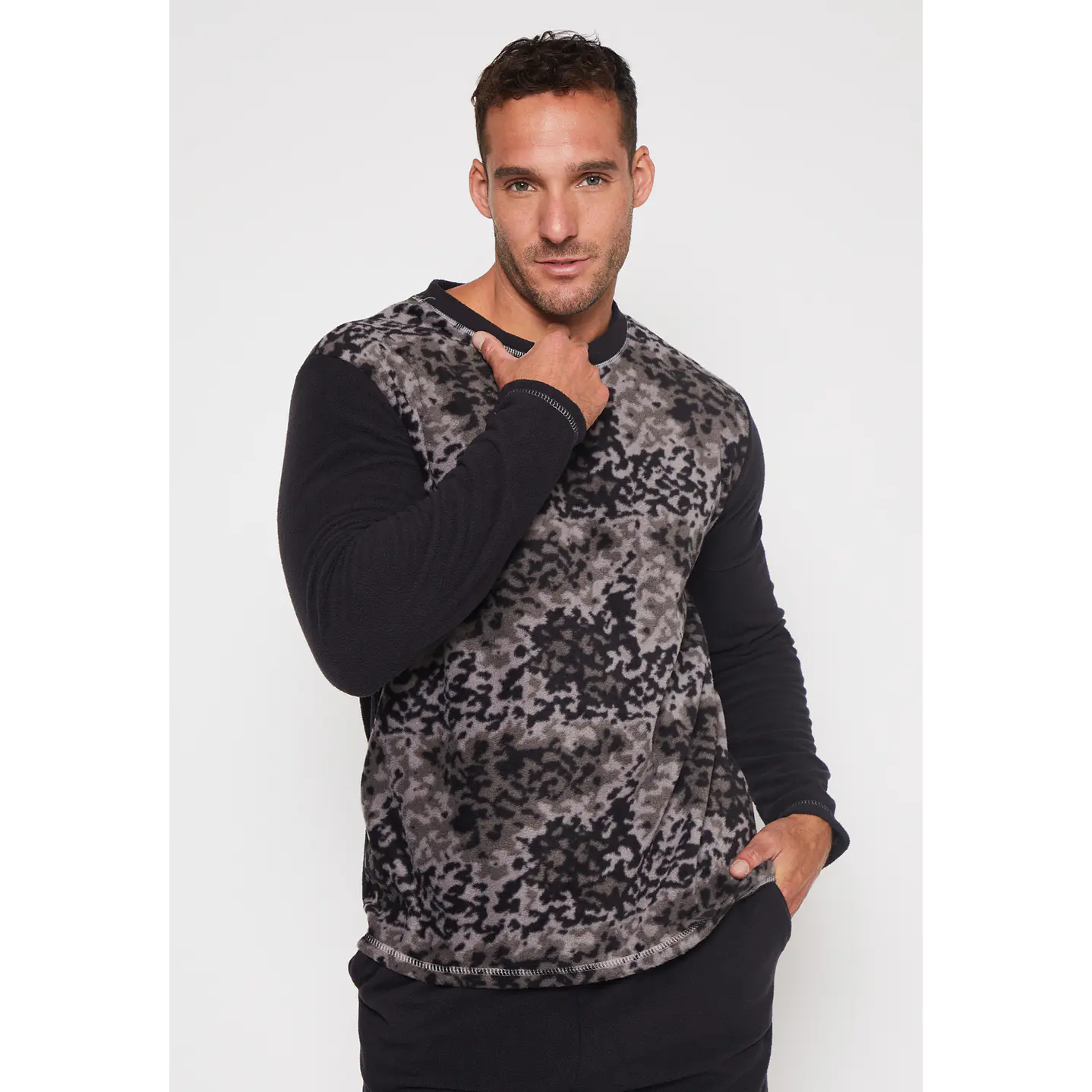 Pijama Polar Hombre Gris Familyshop 3