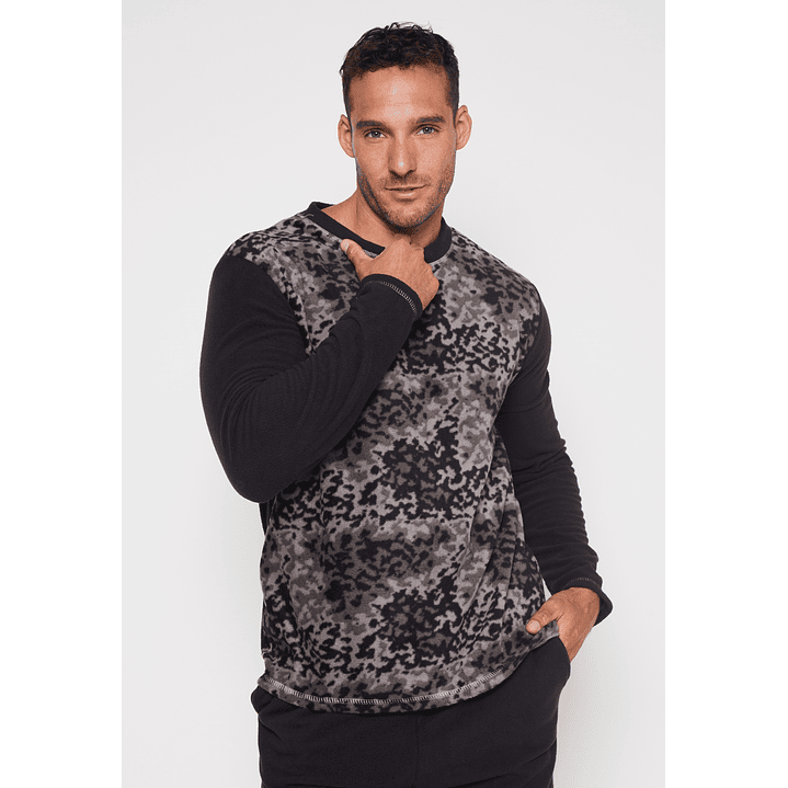 Pijama Polar Hombre Gris Familyshop 3